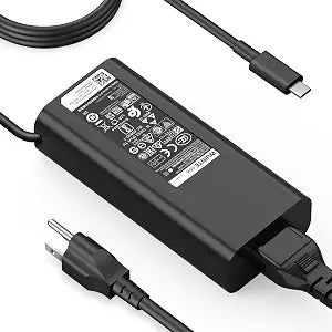 65W USB-C Charger for Dell, Compatible with Dell Latitude Inspiron Chromebook XPS 13 Computer Type C Laptop Power Adapter PD Fast Charging with USB C Cable