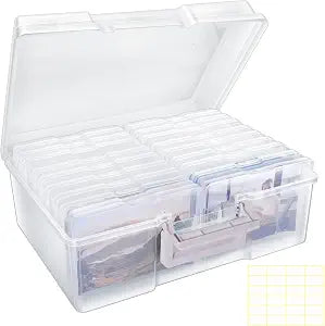 Photo Storage Box 5" x 7", Extra Large Photo Storage Container