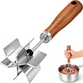 Stainless Steel Meat Masher: Ground Beef Chopper Hamburger Smasher Tool
