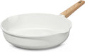 ESLITE LIFE 8 Inch Ceramic Nonstick Frying Pan, Cream White
