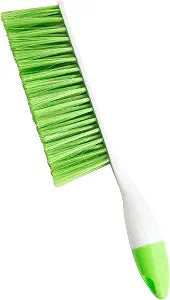 Dust Brush 12.2 Inch - Hand Brush/Broom for Outdoor & Indoor Furniture - Plastic Work Bench Brush with Soft Bristle - Sofa, Carpet & Table Brush with Long Handle