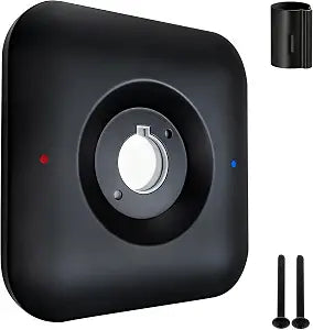 Shower Escutcheon Replacement for Moen T2471 Genta LX Valve Trim Kit,One-Handle Tub and Shower Faucet, Valve Trim Only, Single Metal Square Escutcheon KitShower Handle Cover Plate,Matte Black