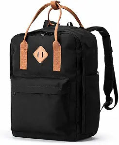 Travel Backpack for Women & Men, Laptop Backpack Fits 15.6 Inch Laptop, Water-Resistant Durable Computer Bag for Work, College & Daily Commute (Black)