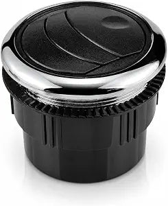 Garneck Round A/C Air Outlet Vent with Electroplated Knob Rotatable Air Outlet Louver Cover for Dashboard and Ceiling Deflector in RVs Buses Boats Yachts Caravan Ventilation 87mm/75mm 70mm