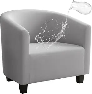NICEEC Barrel Chair Cover Stretch Club Chair Slipcover Water Repellent