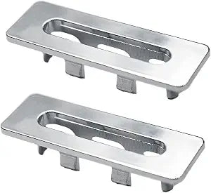 2pcs Sink Overflow Hole Cover Rectangle for Kitchen Bathroom Basin Trim Overflow Ring Insert for Home,Sink,Bathroom,Kitchen Plastic Decorative Sink Drain Cap