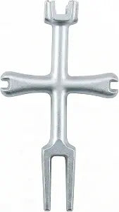 4 - sided pop - up drain filter wrench, suitable for bathroom and shower tray tools, used for installing and removing sink pop - up sockets and bathtub filters (Silver)
