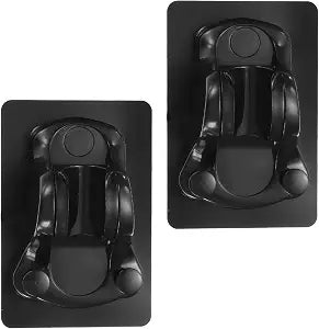 uxcell 2pcs Shower Head Adjustable Handheld Shower Wand Holder Black
