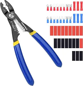 4-in-1 Wire Stripper Crimper Tool, 10-20 AWG, 42 Accessories