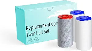 Shower Filter Compatible with Weddell Duo System, 1 Red 2 Blue, 3 Pack