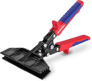 WORKPRO Hand Seamer Tool, 6-Inch Sheet Metal Bender, Heavy-Duty Steel Sheet Metal Brake Pliers for Bending, Seaming, Flattening with Ergonomic Handle and Smooth Jaw