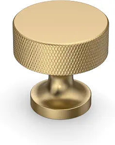 Champagne Bronze Knurled Cabinet Knobs Round Drawer Pulls 10 Pack