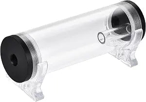 uxcell Water Cooling Tank 50mm x 160mm with Acrylic and POM 1 in 2 Out for Computer CPU Cooled