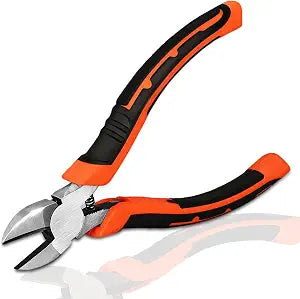 6" Diagonal Cutting Pliers, Heavy Duty Side Cutters, Wire Cutters For Electrical Appliance Repair, Cable, Electronic Production, Industrial Work, Fine Cutting, Model Making Comfort Grip