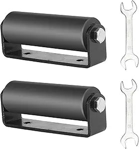 6" Gate Roller Guide,Sliding Gate Hardware with C-Sliding Gate Brackets,Sliding Gate Kit,Heavy Duty Sliding Gate Rollers,Rolling Gate Hardware Kit (2 Pack)