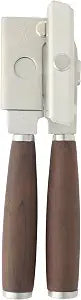 Sur La Table Kitchen Essential Stainless Steel W/Walnut Handle Heavy Duty Can Opener and Bottle Opener