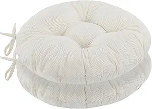 idee-home Round Chair Cushions Set of 2, Round Stool Seat Cushion 18 inch