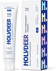 Nano-Hydroxyapatite Toothpaste, Mint, 7.5% nHAP, Fluoride-Free, Sensitive Whitening, Enamel Strengthening, 4.23 oz