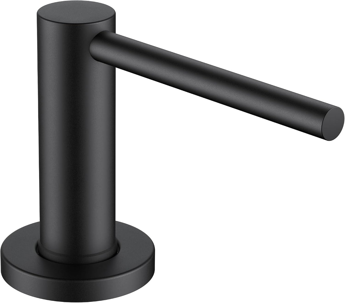 FORIOUS Soap Dispenser for Kitchen Sink, Matte Black Stainless Steel