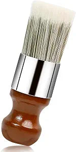 Horse Hair Brush for Leather and Furniture Salve - Durable Wax Brushing