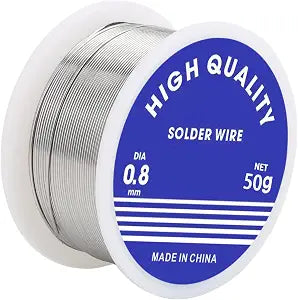 Solder Wire,0.8mm Diameter Rosin Core Solder for Electronic Electrical Soldering Components Repair(Net 50g)