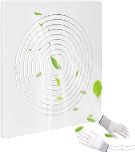 White(1P-12"x12"Inch) BP90 Bathroom Exhaust Fan Cover, 12-1/4" x 12" Vent Hood Replacement, Compatible with Broan-NuTone, Square Ceiling or Wall Mount, Fits Models BP46 663 670 671 675 688 689
