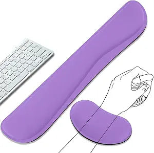 Ergonomic Keyboard Wrist Rest and Mouse Wrist Rest Set, Purple