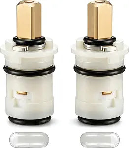 Enhon 2 Pack Shower Faucet Cartridge Compatible with American Standard M964005-0070A, Bathroom Bathtub Faucet Stem Replacement, 15mm Hot and Cold Replaces Parts