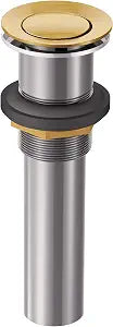 Moen Brushed Gold Bathroom Vessel Sink Pop-Up Drain Assembly, 140780BG