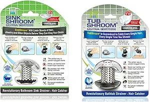 TubShroom Ultra + SinkShroom Ultra Bundle Pack, Complete Drain Protection for Tub and Sink