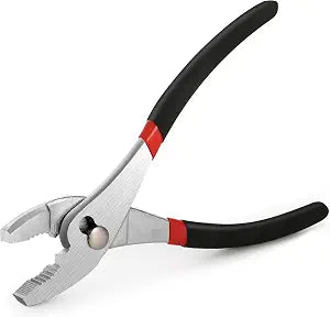 BodunTools 6 inch Slip Joint Pliers with Heavy Duty Carbon Steel and Comfortable Rubber Grip Handle,Rust Resistant Finish,Fine Grip Teeth in Front and Coarse Teeth in Back (6)