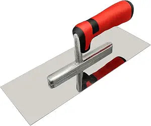 11" x 4" Stainless Steel Concrete Tools Flat Finishing Trowel, Soft Handle