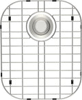 SANNO Kitchen Sink Protectors,Sink Grid with Rear Drain Hole, Double Sink Rack, 16.14"*13",Stainless Steel