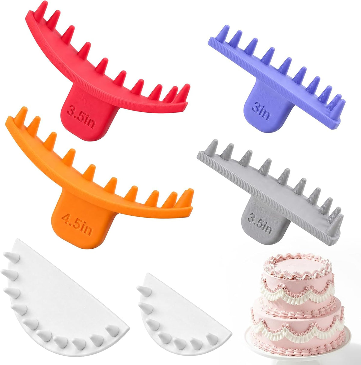 Hushee 6 Pcs Cake Arch Guide Tool Multiple Sizes Swag Marker Tool