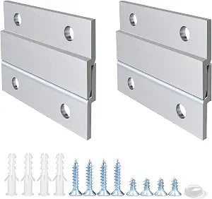 French Cleat Picture Hanger 2 Inches Aluminum Z Hanger 2 Pairs