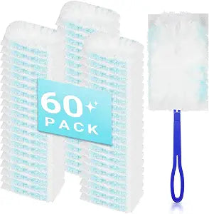 60 Count Disposable Duster Refills for Cleaning, for Swiffer Duster Refill
