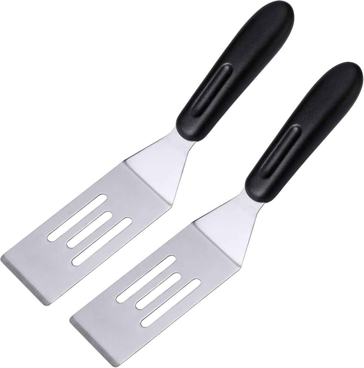2 X Pampered ChÎµf Mini-Serving Spatula #2622, Pampered Mini Chef Stainless Steel Cutter and Turner for Serving, Flipping, Small Icing, Metal Grill Spatula for Brownies, Pancakes, Pie, Cookies etc. (2)