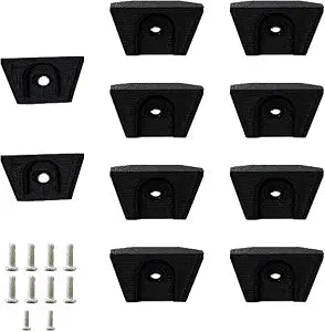 PIAOLGYI Shelf Bracket for IKEA Milsbo Indoor Greenhouse Cabinet,Accessories Compatible with IKEA Milsbo Glass Cabinet,Black(Not Include Shelves)