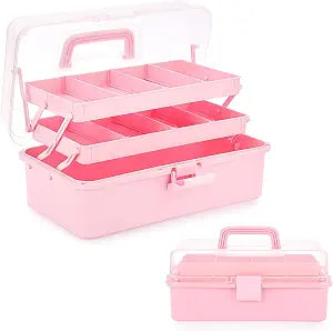BTSKY 3-Layer Plastic Dividing Storage Box Craft Organizer and Storage
