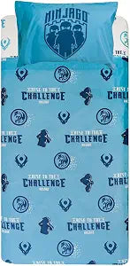 Bioworld LEGO Ninjago Dash 3pc Cotton Sheet Set for Kids Bedding