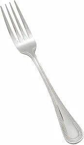 Winco 8 3/4" Pearl Stainless Steel Table Forks (Set of 12)