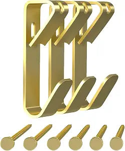 Picture Hangers, 50 lb Heavy Duty Drywall Wall Plaster Large Picture Hangers, Picture Hanging Hooks, Picture Hanging Hardware, Picture Frame Hangers, Painting Wall Hooks for Hanging, 30 Pack
