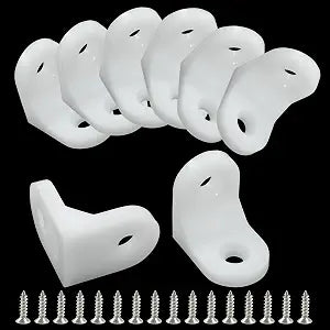 White L Brackets Corner Bracket, Small, 60 Pcs