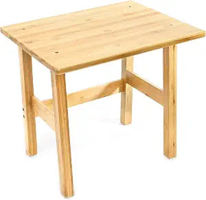 yarlung Bamboo Stool 14 Inch Tall One Step Stool for Bedroom, Non-Slip Small Bathroom Shower Bench Seat for Saunas SPA, Easy Assembly
