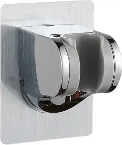 GwernKB Shower Head Holder Strong Adhesive No Drilling Wall Mount Adjustable Handheld Showerhead Bracket for RV Kids Bathroom Shower,Fix Firmly and Use Conveniently (Silver, 1)
