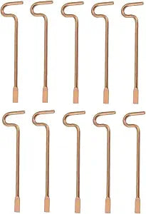 Bedroom/Bathroom Door Steel Emergency Key Pins Compatible with Kwikset Interior Levers and Knobs (10), Gold Color