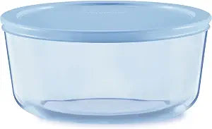 Pyrex Colors Tinted (7 Cup) Large Round Food Storage Container with Lid