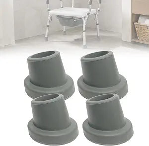 Replacement Feet for Bath Chair, Shower Toilet Seat Stools & Transfer Bench Anti-Slip Angled Cap for Disable Elderly, Fits for 1-1/8" I.D Tube, 4 Pcs