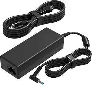 65W 45W Smart Blue Tip Compatible with HP Envy x360 13 15 17& Elitebook 840 850& Pavilion& ProBook& Stream& Notebook& Spectre 13 Chromebook 11 14 Zbook 14u 15u Laptop Power Adapter