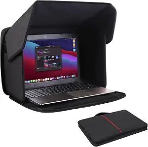 Laptop Sun Shade Laptop Sun Glare Shield Hood Working Outside12-14''